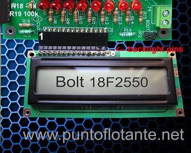 BOLT Microcontroller LITE with LCD display.