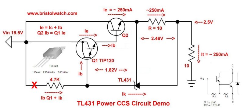 TL431 constant current source circuit.
