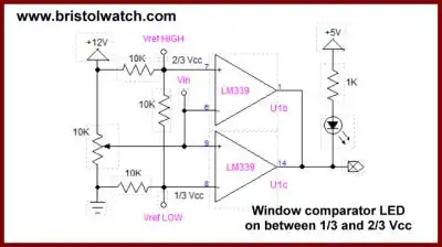 Window Comparator using LM339