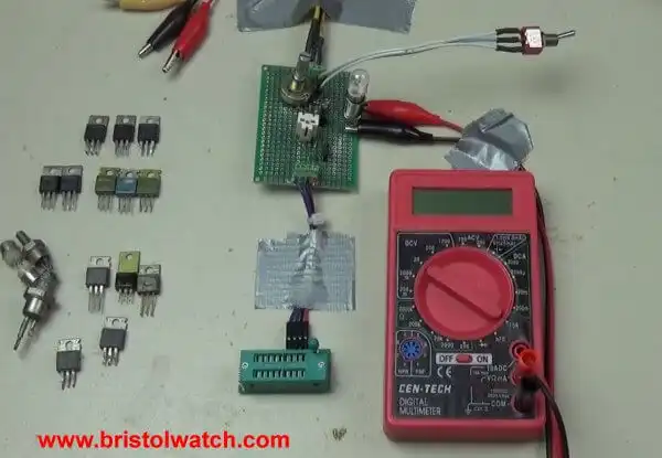 SCR-Triac test setup.