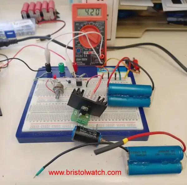 Home built Lithium battery charger prototype.