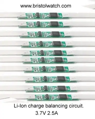 Example lithium battery charge balancing circuit.