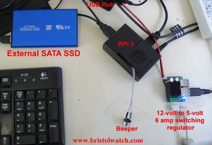  Solid State Hard Drive connected to Raspberry Pi