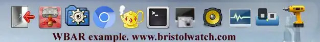 WBAR example 2 on Linux desktop.