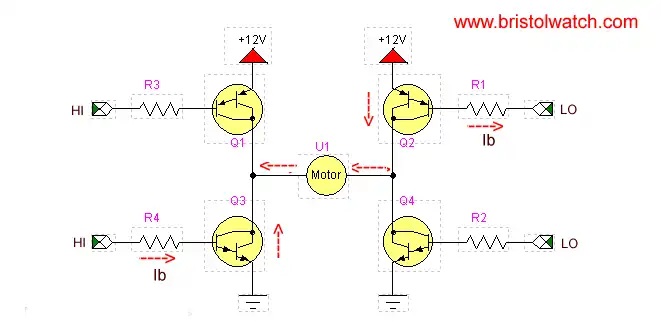 Transistor H-bridge
