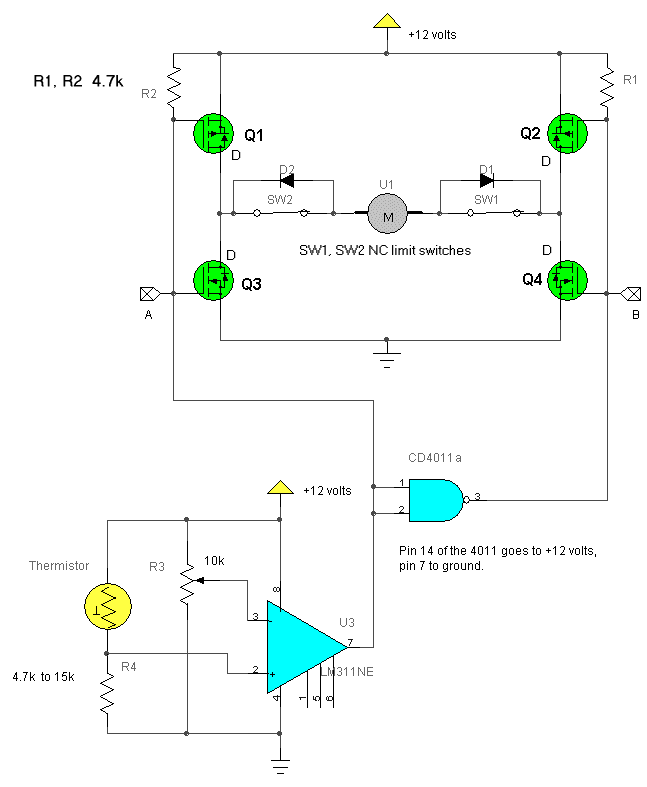 open-close window circuit