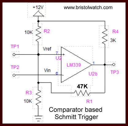 Comparator based Schmitt Trigger