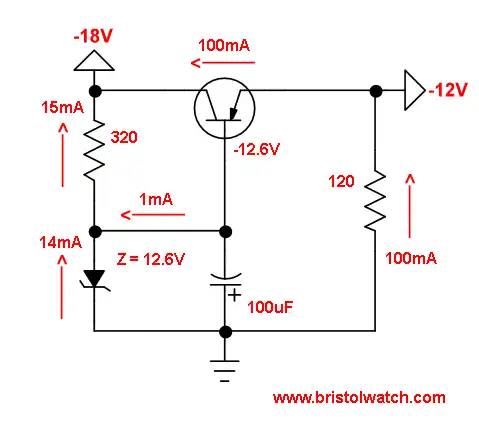 Transistor-Zener Diode Regulator Circuits