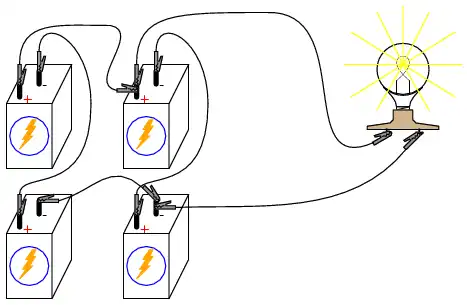 batteries in series/parallel