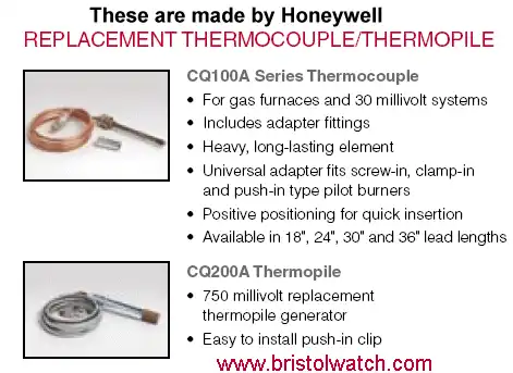 Honeywell thermocouples