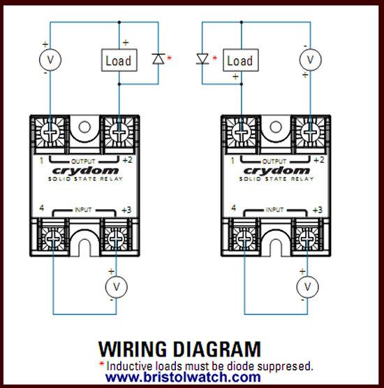 Connecting Crydom MOSFET Solid State Relays