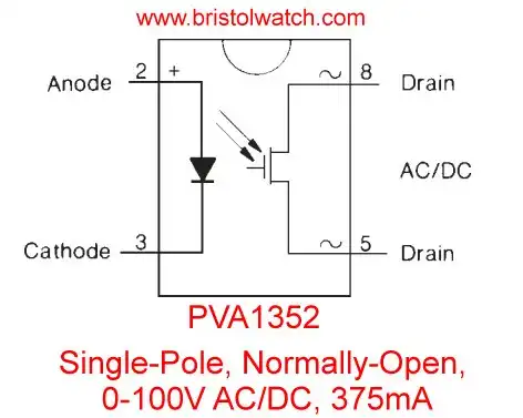 PVA1352 electrical connections.