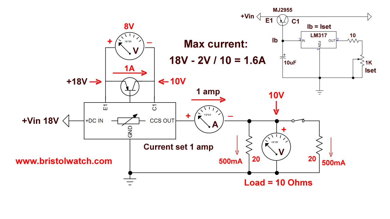 Constant current source test schematic 2.