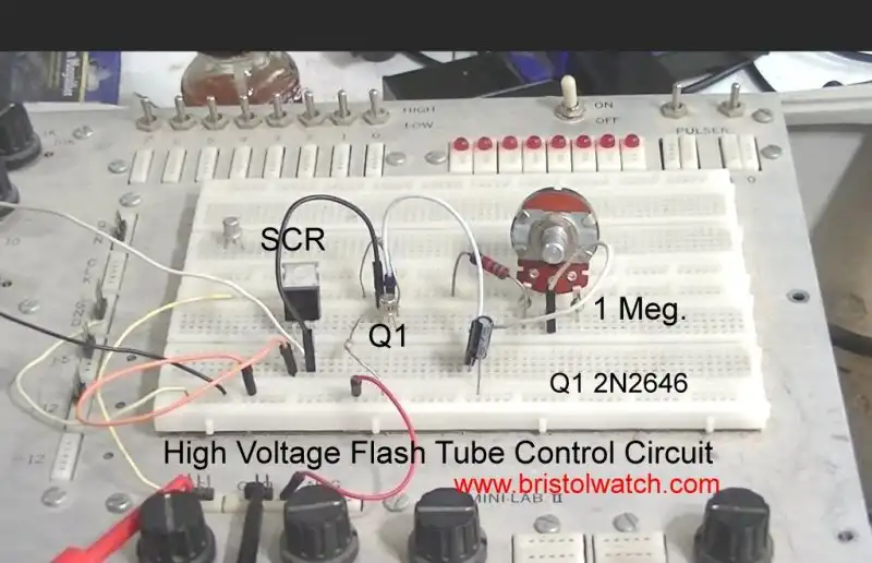 Unijunction Transistor SCR Photo Flash Control Circuit