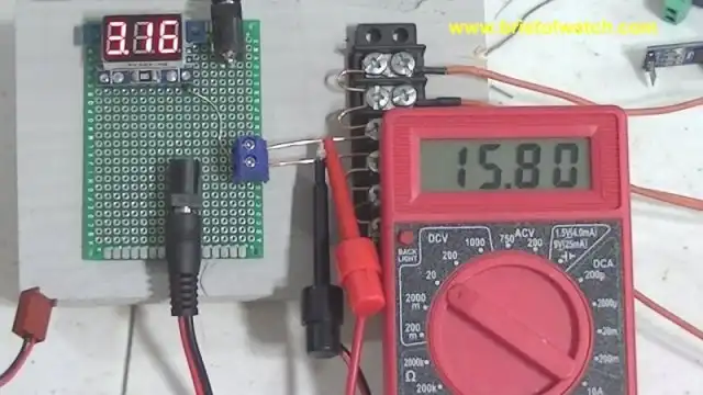 Constant current source set for 3 amps.