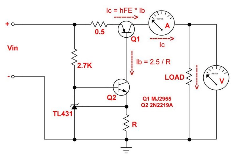 TL431 Sink Mode Constant Current Circuits