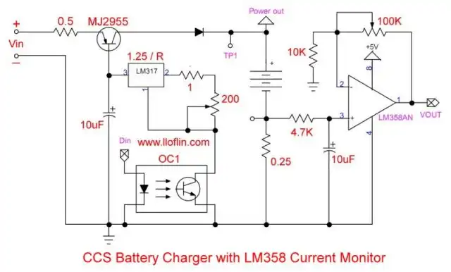 Opto-isolated constant current source using an LM317 and LM358 current monitor.