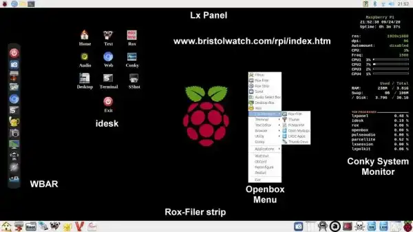 LXDE Raspberry Pi Desktop hacked version.