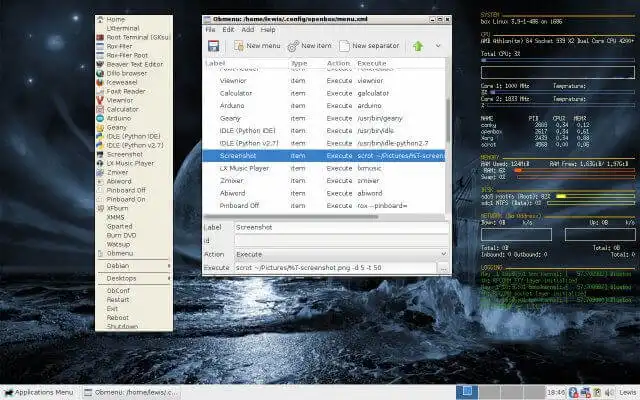 Openbox with Rox Pinboard screen shot