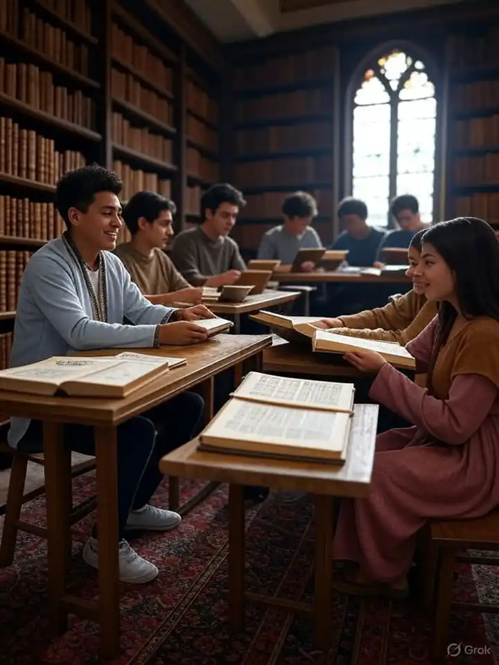 Students in a classroom